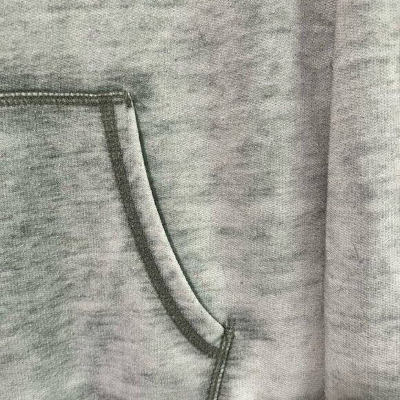 Hurley Grey Deep V-Neck Hoodie Sweatshirt (Size L) - Picture 10 of 15
